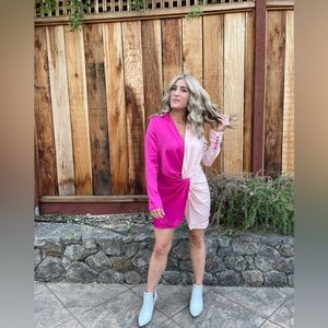 In a Mood Pink mini dress